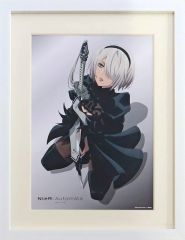[중고] 원화 일러스트 보드 NieR : Automata Ver1.1a DVD BOX Vol.2 [완전 생산 한정판] Amazon 특전 [신작 A4 캐릭터 파인 그래프 [2B]]