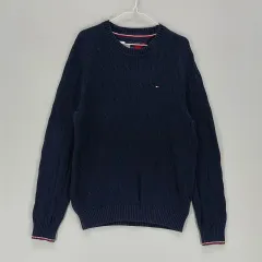 トミーヒルフィガー メンズ100 ニットセーター 2021 春 秋 ネイビー 01638