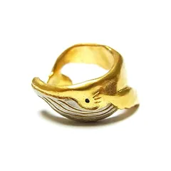 【新品】 パルナートポック リング 鯨 クジラ Palnart Poc 『 クラリス フリーサイズ 』 アクセサリー 人気 大人 指輪 魚 カワイイ 誕生日 プレゼント 女性 ホエール バースデー 1