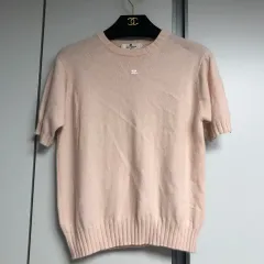 クレージュ いちごミルク カシミア 半袖 ニット