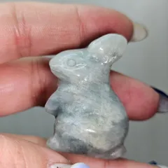 ブルーカルサイト✨うさぎ✨カービング✨