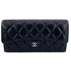 【中古】 CHANEL シャネル  レディース財布   ラムスキン マトラッセロングフラップウォレット 25019534 KJ