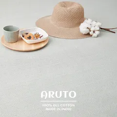 ラグ 洗濯機で洗える ボンディングラグ 約90×185cm インド綿100% 滑り止め付き アルト ブルー