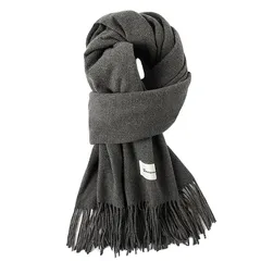 【新品】 [Laisve] カシミヤタッチ マフラー 大判 ストール 人気 大判 無地 厚手【200cm×68cm フリンジを含む】 防寒保温 冷え対策 暖かい 柔らかい 肌触り良い 肩掛け 羽織り 誕生日プレゼント 通勤 通学 男女兼用 1