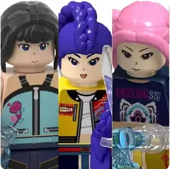 デーモンハンター 3体セット LEGO互換ミニフィグ 主人公チーム 韓国アニメ ブロックフィギュア