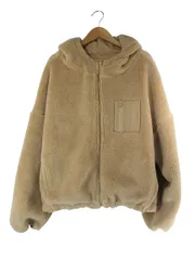 ウィゴー WEGO リバーシブル ジャケット フリース 2way サイズF ベージュ QQQ