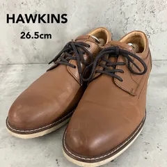 HAWKINS TRAVELLER HL81000 26.5cm 3E WIDE 本革 レザーシューズ プレーントゥ ビジネス カジュアル ウォーキング ブラウン 茶色 ★ ■■
