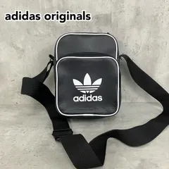 美品 adidas originals ミニショルダーバッグ 黒 エナメル トレフォイルロゴ レトロ Y2K 完売品 ★ ■■
