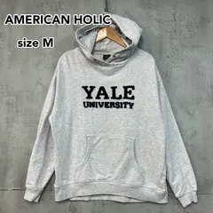 AMERICAN HOLIC アメリカンホリック M YALE UNIVERSITY イェール大学 カレッジロゴ パーカー オートミール ゆったり ビッグシルエット スウェット ★ ◇■