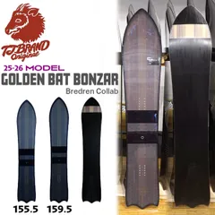 TJ BRAND スノーボード 155.5 ゴールデンバット 23/24モデル】T.J Brand original Golden Bat / Bonzar Boomerang