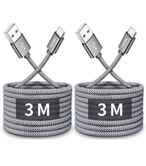 ★USB Type C ケーブル【3m 2本セット】CLEEFUN 急速充電 タイプ C ケーブル 長い 高速データ転送 コード タイプc 高耐久 断線防止 ナイロン