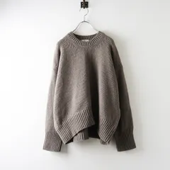 ギャルリーヴィー GALERIE VIE ファインウールクルーネックプルオーバー S＼グレー ニット セーター【2400014700176】