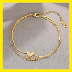 【大特価】 ゴールドネックレス ピアス セット ネックレス 2連チェーン 新品