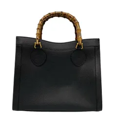 GUCCI(グッチ) ハンドバッグ バンブー/ダイアナ 黒 レザー