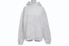 新品未使用 DENIM TEARS デニムティアーズ MONO ALL OVER WREATH パーカー 95B700A0 サイズS 24SS ホワイト 総柄 中古 4b004846