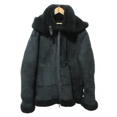 美品 RAEY レイ ムートンフライトジャケット サイズ8 ブラック レディース 古着 中古 USED