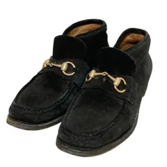 《未使用級》GUCCI グッチ ホース ビット ローファー ミドルカット ブーツ 中古・古着通販】GUCCI (グッチ) ホースビット ローファー ブラック