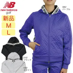 【新品・未使用】M・Lサイズ ニューバランスゴルフ ゴルフブルゾン フルジップフーディー 012-3220503 レディース ストレッチ 防風 保温 中綿入り ゴルフウェア newbalance golf