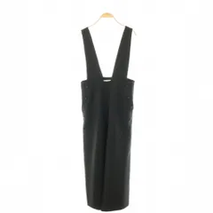 ジャーナルスタンダード レリューム JOURNAL STANDARD relume TRストレッチダブルボタンサロペット ワイドパンツ 38 ブラック /DF ■OS