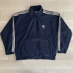 80s リアムギャラガー 着用 アディダス スウェット トレーナー 紺 XL