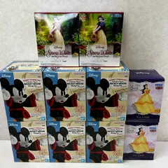 ▲ディズニー フィギュア ミッキーマウス（カンフー）鶴のポーズver. 白雪姫 ベル まとめ 未開封品 smgdis092421