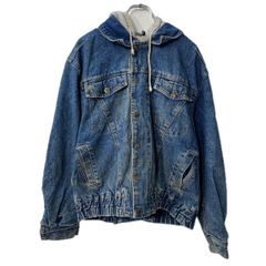 80s 90s レイヤード ボンバージャケット オーバーサイズ デニム 