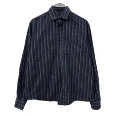 GEORGE 長袖 チェックシャツ M ブラック レッド ボタン 胸ポケット チェック柄 コットン100% カジュアルシャツ 春物 a711-6186