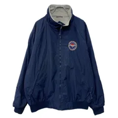 PORT AUTHORITY ナイロンジャケット 2XL ネイビー ジップアップ 刺繍ワンポイント 刺繍ロゴ 無地ジャケット スポーティー 秋物 a711-6193