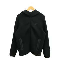 【中古】NIKE ジップアップパーカー サイズL 黒 変色あり ナイキ[91]