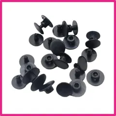 Stoooduoクロッグサンダル 30個セット クロックス リペアパーツ 留め具 ベットボタン 交換用 補修部品 靴用 クロコボタン 外れたストラップの修理 ブラック