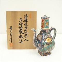 京焼平安瑞光赤絵四君子水注共箱 [B29400] - メルカリ