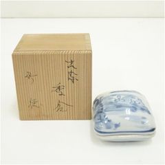 二代 諏訪蘇山作 染付牡丹香合 共箱 茶道具 C156 1F14 - メルカリ