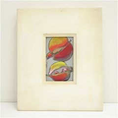 浦野信夫作品　柘榴　水彩画 浦野信夫作品 柘榴 水彩画 - メルカリ