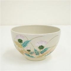 京焼 清閑寺窯 杉田祥平 色絵仁清秋草紋 抹茶碗 茶道具 茶器 - メルカリ
