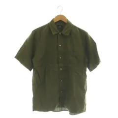 ピーエスポールスミス PS Paul Smith シャツ 半袖 リネン M カーキ /HK ■OS ■GY14