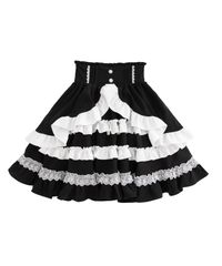 美品 h.NAOTO Blood レースフリルロングスカート ロリータ ゴシック