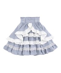 新品未使用 BABY 裾スカラップスカート オフ白×サックス - メルカリ