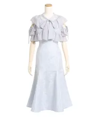 夢展望公式 [新品未使用] フリルボレロＳＥＴキャミワンピース [アイスブルー] 他カラー別ページ有  ワンピース その他ワンピース（５分袖・７分袖） 535902-01