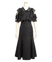 夢展望公式 [新品未使用] フリルボレロＳＥＴキャミワンピース [ブラック] 他カラー別ページ有  ワンピース その他ワンピース（５分袖・７分袖） 535902-02