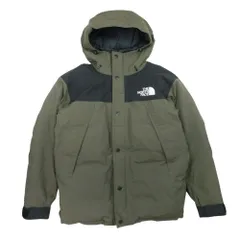 新品同様 THE NORTH FACE ノースフェイス ND92237 防水 マウンテンダウンジャケット アウター L ニュートープ カーキ 黒 メンズ 古着 中古 USED