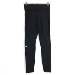 【超美品】アンダーアーマー レギンス 黒 裏微起毛 スパッツ レディース 165/70A ゴルフウェア UNDER ARMOUR