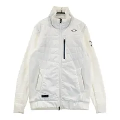 サイズ：M OAKLEY オークリー  ニット切替蓄熱中綿ジャケット スカル刺繍  ホワイト系 [240101431508] ゴルフウェア メンズ ストスト