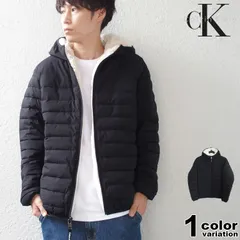Calvin Klein カルバンクライン 中綿ジャケット 裏 ボア シェルパ ジャケット Packable Down Hooded Coat USモデル 大きいサイズ メンズ ジャケット アウター CM155780
