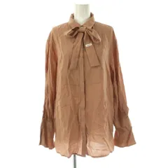 ミラオーウェン Mila Owen 24SS タックベルスリーブネクタイブラウス 1 ピンクブラウン /DO ■OS