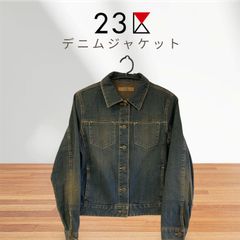 23区】デニム ジャケット ジップアップ 38サイズ 大きめ ラメ入 希少 
