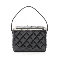 シャネル CHANEL ハンドバッグ マトラッセ 06857 ブラック パテントレザー ヴィンテージ マトラッセ ハンドバッグ レディース Used A