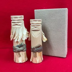 アイヌ 木彫 人形 古道具 民芸 アンティーク オブジェ 2025年最新】アイヌ木彫り人形の人気アイテム - メルカリ