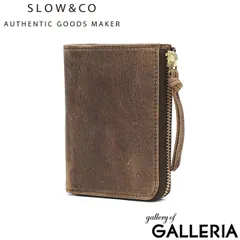 SLOW 二つ折り財布 メンズ レディース ブランド box型小銭入れ スロウ 財布 L字ファスナー ジップ 本革 小銭入れあり 軽量 軽い レザー クーズー革 日本製 kudu Lzip short wallet 333S82I