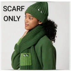 F-015-180 　未使用　3点セット　 UNIQLO  ユニクロ　アニヤハインドマーチとのコラボ商品　ヒートテック　ニットマフラー ニットビーニー 2点セット