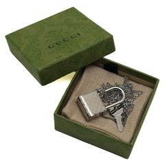 グッチ カデナモチーフ ネックレス 南京錠 メタル シルバー ノベルティ